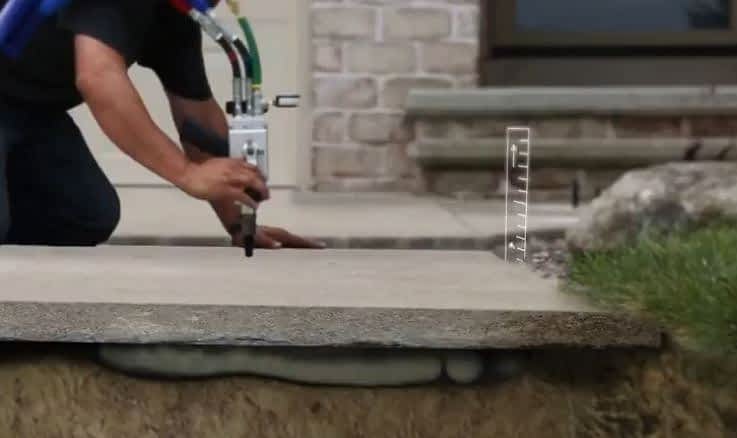 lifting concrete with foam