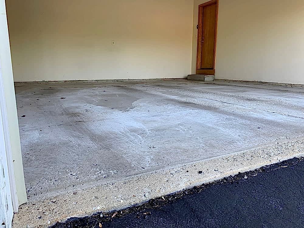 concrete coating before