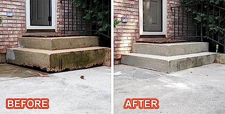 Steps Leveling Before After Geneva